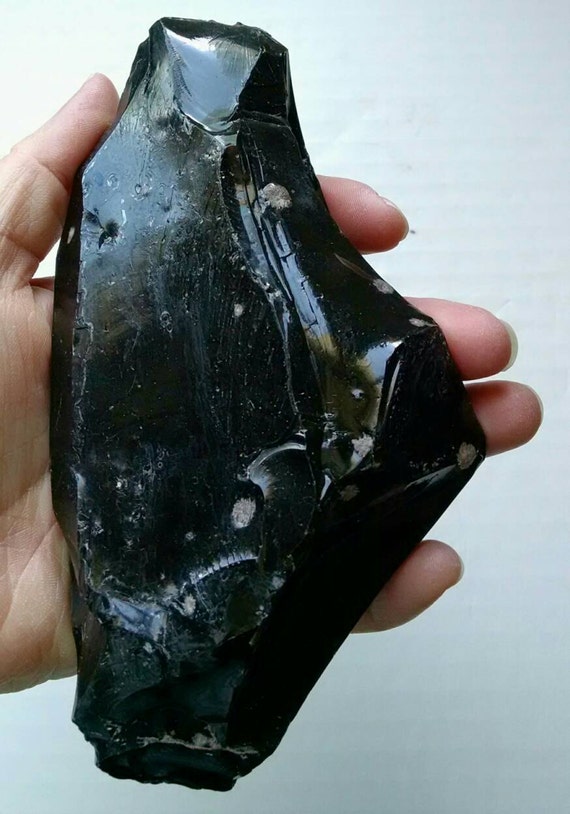 Utah Obsidian Stone Tumbling Rough Rock For Cutting And