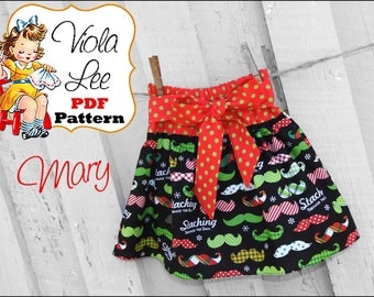Mary Ruffle Skirt Pattern Infant Skirt Pattern. Girls Skirt Patterns. Toddler Skirt Pattern. PDF Skirt Sewing Pattern. Girls Sewing Pattern