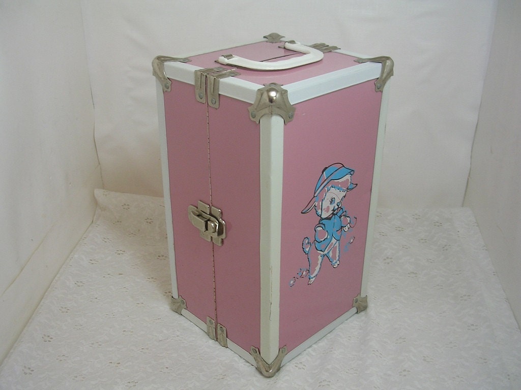 vintage metal doll case