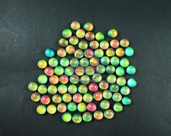 6pcs 10mm color change round mood cabochon for DIY mood rings,charms supplies fingdings 4110120