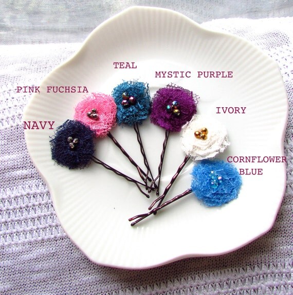 PICK 6 Decorative Bobby Pins Small Hair Pin by InspiredGreetingsAD