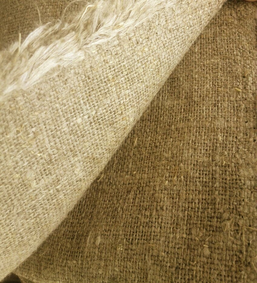 Burlap Linen fabric 100 linen burlap Hessian natural fiber