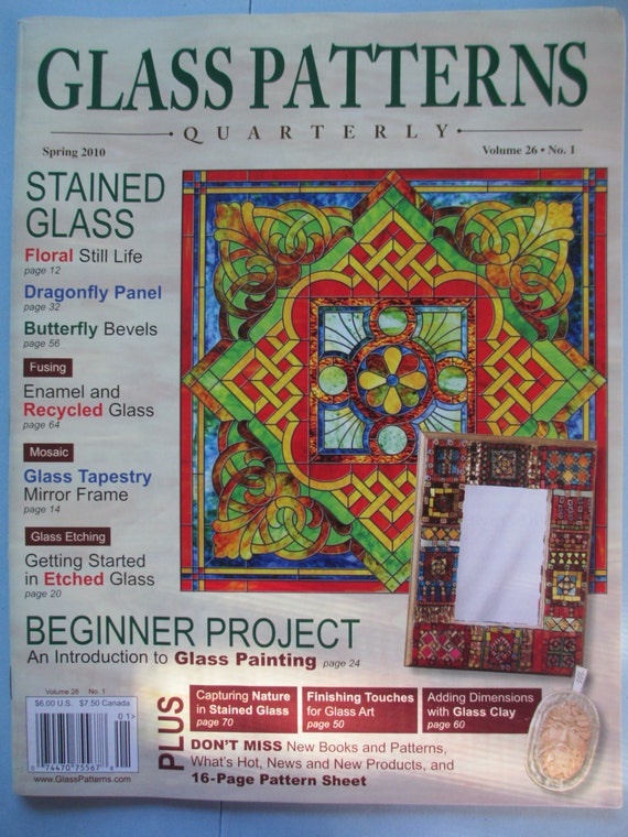Stained Glass pattern Magazine Quarterly Glass Patterns Spring