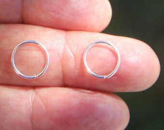 Sterling Silver Nose Hoop-Nose Ring-Nose Piercing-Nose Hoop-Silver Nose Ring-Silver Nose Hoop-Nose Jewelry-Cartilage Hoop-Jewelry-Piercing