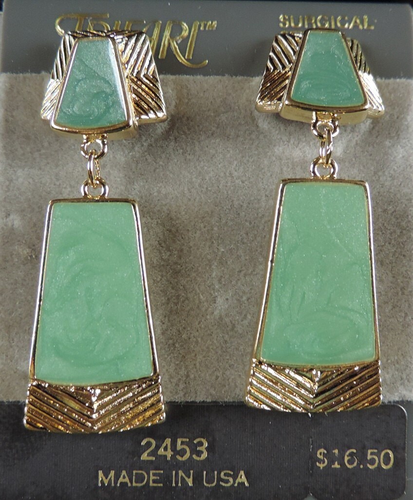 Surgical Steel Pierced Earrings From Trifari in the 70’s and 80″s
