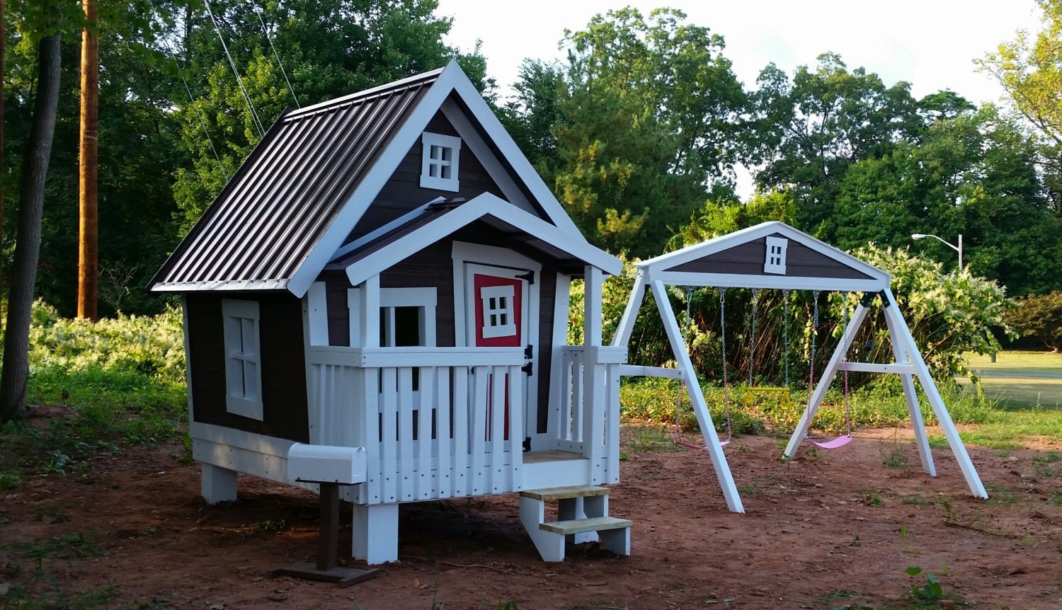 The Big Playhouse on Stilts with a by on Etsy