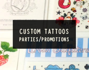 custom temporary tattoo – Etsy