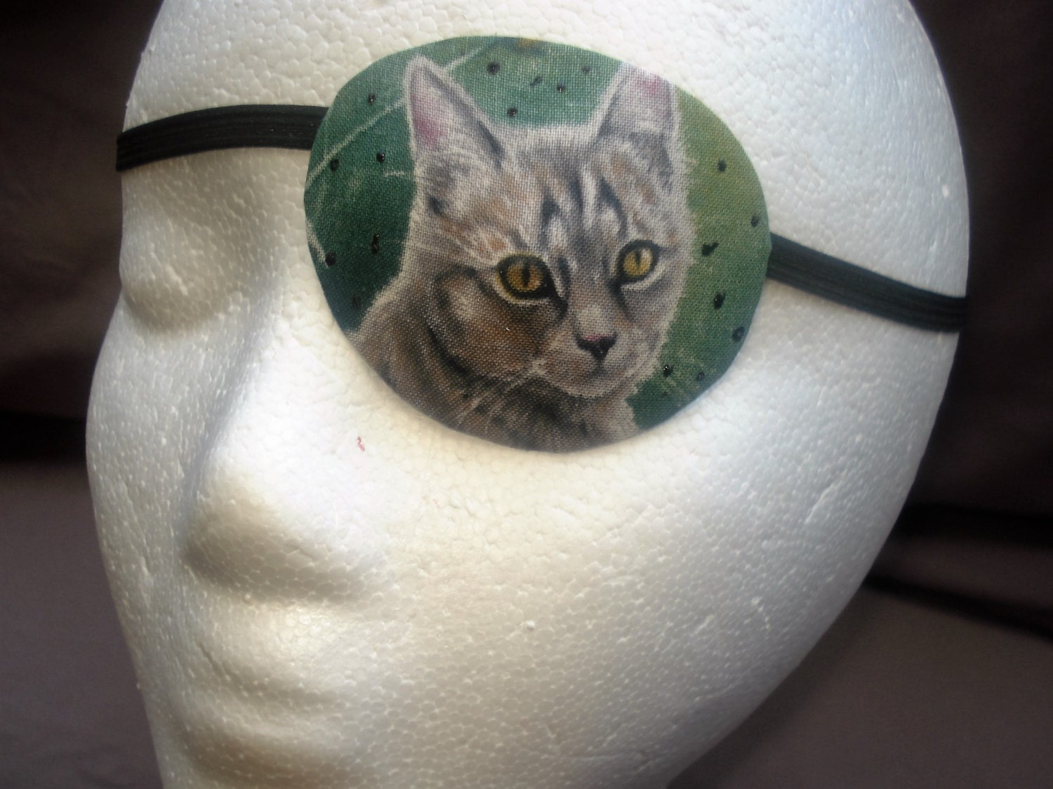 Woman's handmade eye patch Cats Two styles