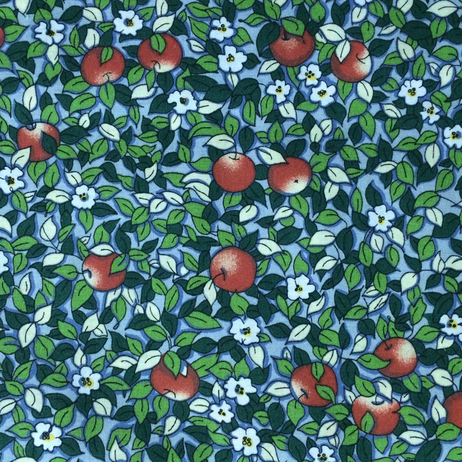 Cotton Fabric /Apple Cotton Fabric / Fabric Traditions Susan