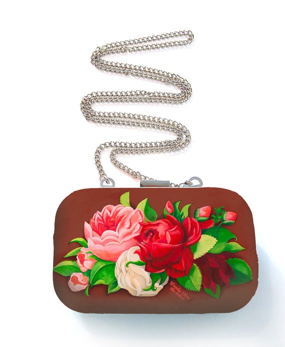 Box purse,box clutch,Red Paris,birthday gift,gifts for her,gifts for mom,Woody Ellen handbag,christmas gifts,christmas gift ideas