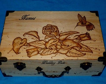 Wedding Guest Book Alternative Personalized Wooden Keepsake Box Custom Wedding Reception Suitcase Card Box Anniversary Rustic Wedding Tree