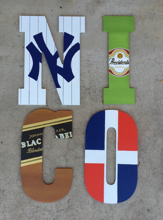 Custom Wooden Letters Man Cave Letters Custom Letters Man