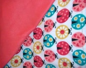 Ladybug Fleece Blanket