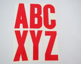 Plastic Sign Letters - Marquee Letters - Red Letters - 6" Sign Letters - Plastic Sign Numbers - Sign Letter Set - Free Shipping - 9ATT15