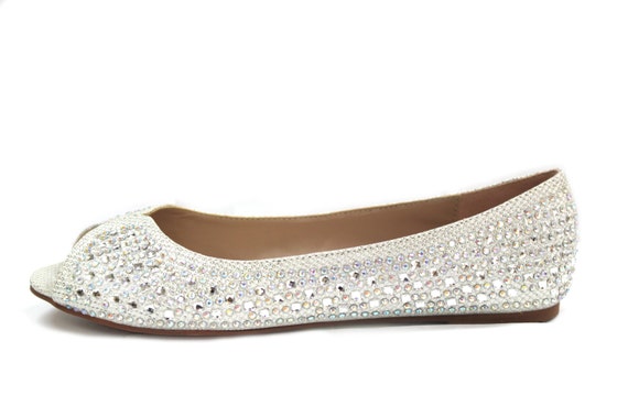 dressy peep toe flats