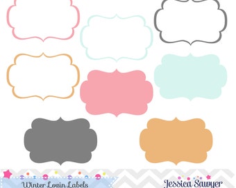 INSTANT DOWNLOAD whimsical labels tag clipart printable