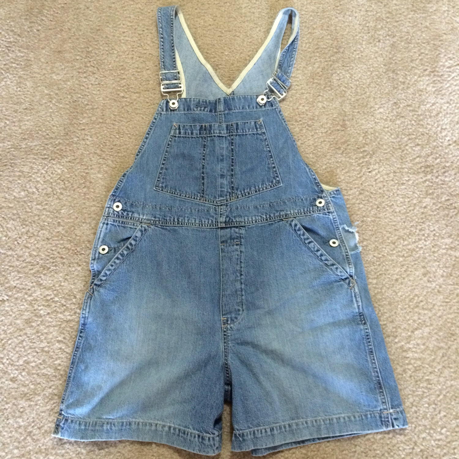 Vintage Gap Brand Denim Overall Shorts Haute Juice