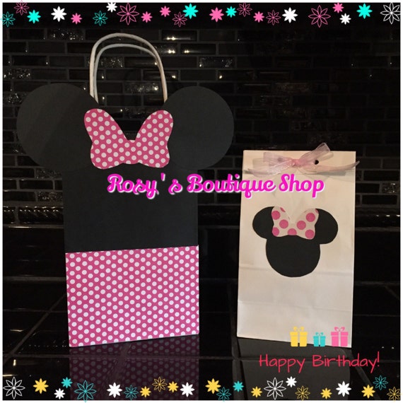 Minnie Mouse Inspired Party Goddy Bags Birthday Favor Bags