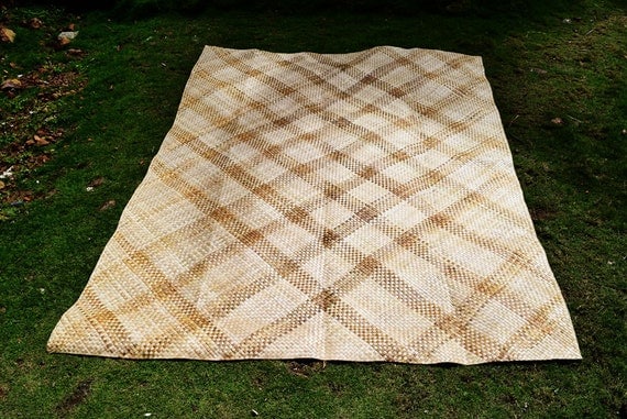 Handwoven mat banig Philippines 6.8ft x 5ft Eco