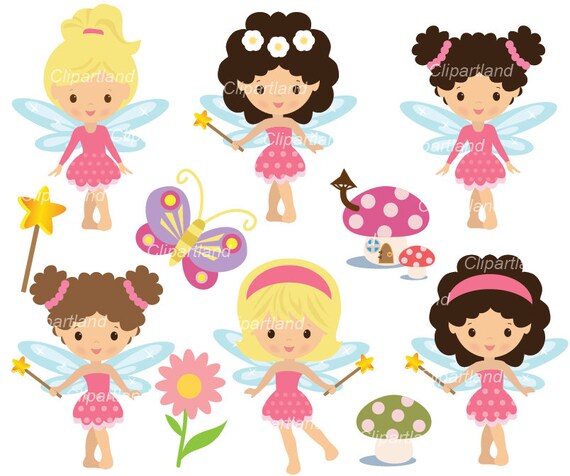 INSTANT Download. CF_19_fairy. Garden fairy clip art. Personal