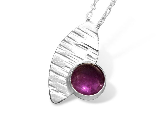 Amethyst Pendant // February Birthstone // Gemstone Pendant // Gifts for her // Handmade in Sterling Silver // Handmade in Scotland