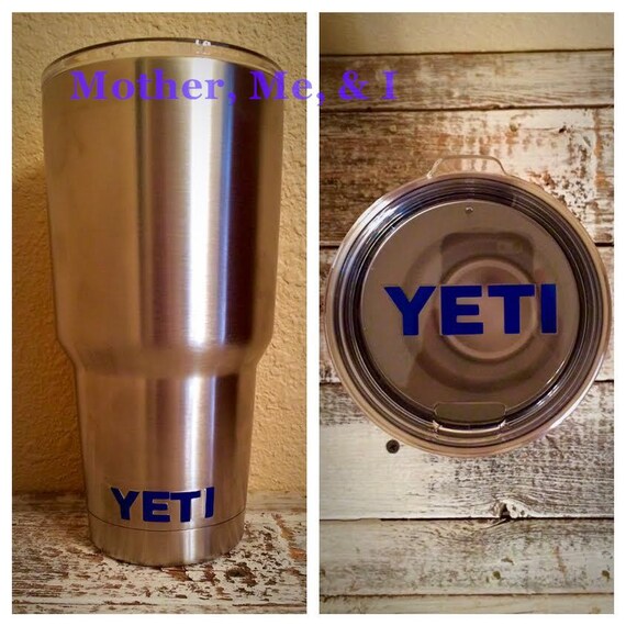 Yeti Decals for Lid and Bottom of Cup