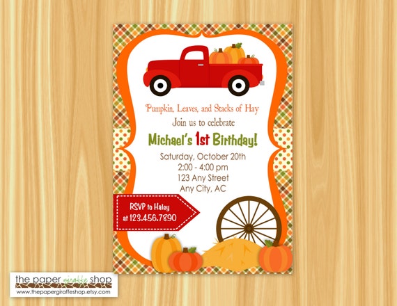 Pumpkin Patch Party Invitations 9
