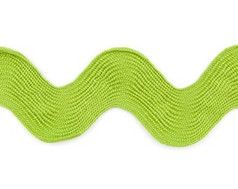 Riley Blake - Sew Together Notions 1.5" Jumbo Ric Rac in Lime by the Yard