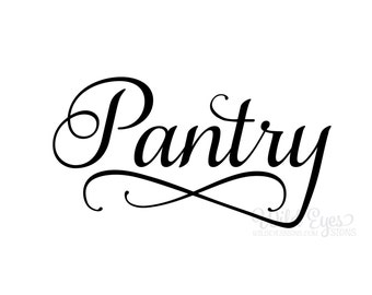 Pantry Decal, vinyl wall lettering, Pantry door decal, wall decal, kitchen decal, door decal, kitchen decor, wall sticker HH2119