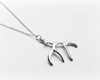 Deer antler necklace