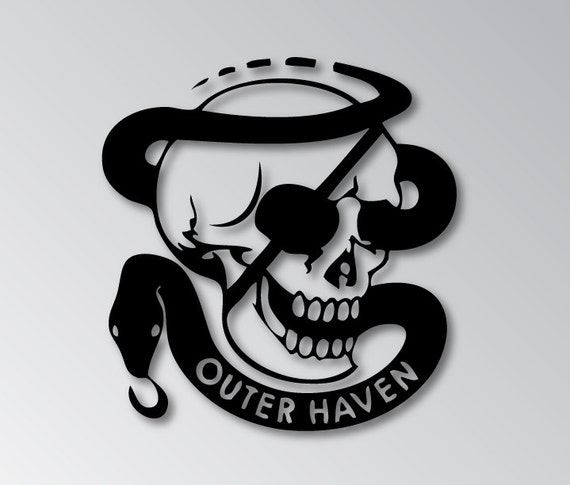 Metal Gear Solid Outer Haven Logo Vinyl Decal Sticker by kitschaus