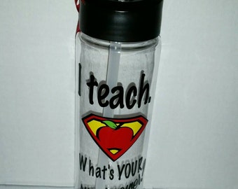 Teacher Gifts -Teacher Water Bottle - Personalized Teacher Gift - Personalized Water Bottles - FREE Personalization - Teacher Appreciation