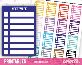 WEEKLY Habit Tracker Printable Planner Stickers Erin Condren