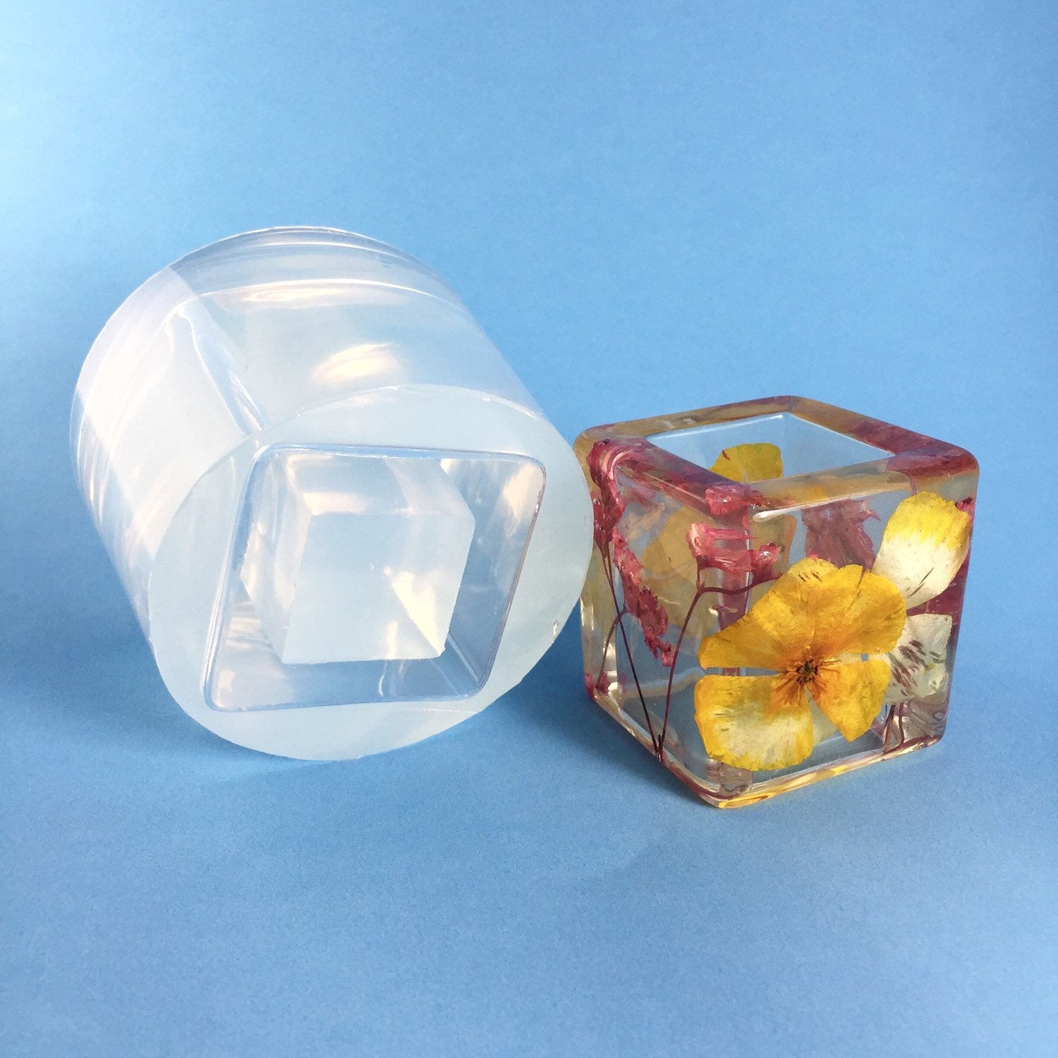 Mold. Clear Silicone Mod For Decor Napkin Holder or Candle