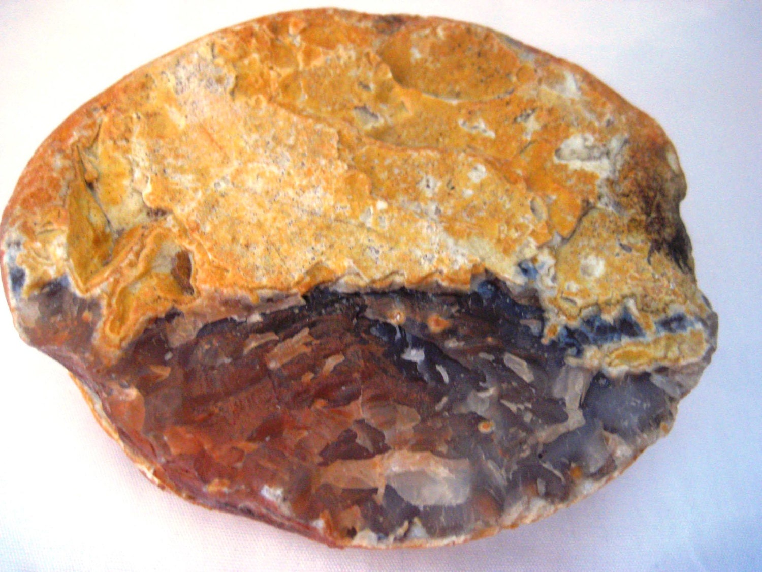 Paperweight rock geode large agate stone by EndlesslyVintage