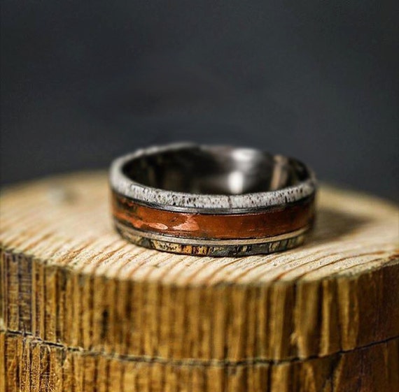 RUSTIC Silver & Copper // Men's Wedding Ring