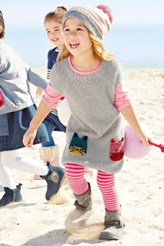 Items similar to GIRL'S WINTER Knit DRESS Baby girl clothes Baby Winter