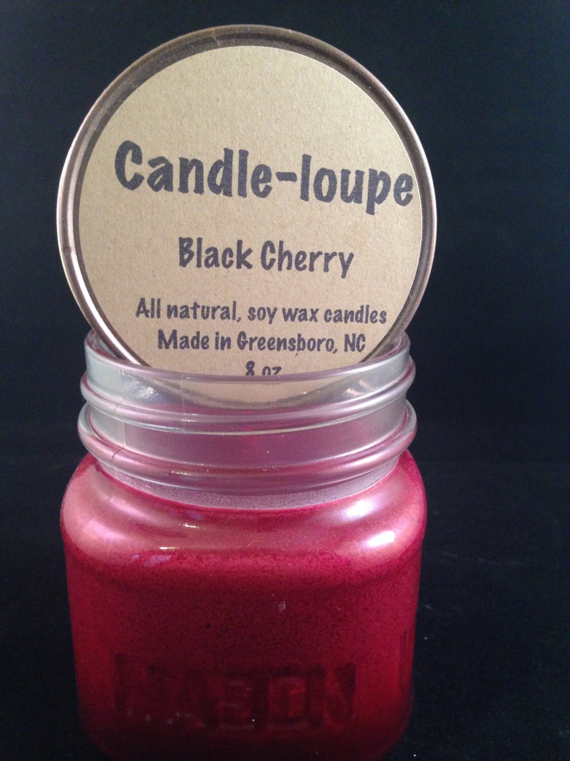 Black Cherry Mason Jar Candles
