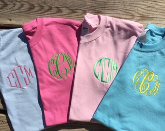 Monogram t-shirt, monogrammed shirt, monogrammed gift