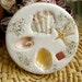 SPECIAL ORDER .....Nautical seashell coasters. Set of 8 absorbent drink coasters for your beach decor. Made in USA