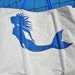 Blue Mermaid XLG recycled sail bag w/ zip pocket"
