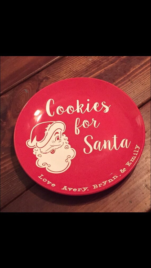 Santa Cookie Plate