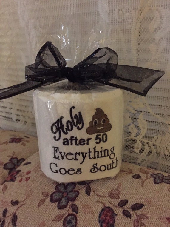 Gag Gift over the hill Toilet Paper Gag by ExpressionsByNancy