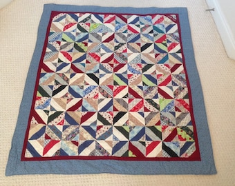 Remembrance Memory Patchwork Quilt Lap Blanket Throw Custom Made