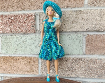Super Fashionable Crocheted Barbie Clothes Outfit Dress Stylish Wardrobe