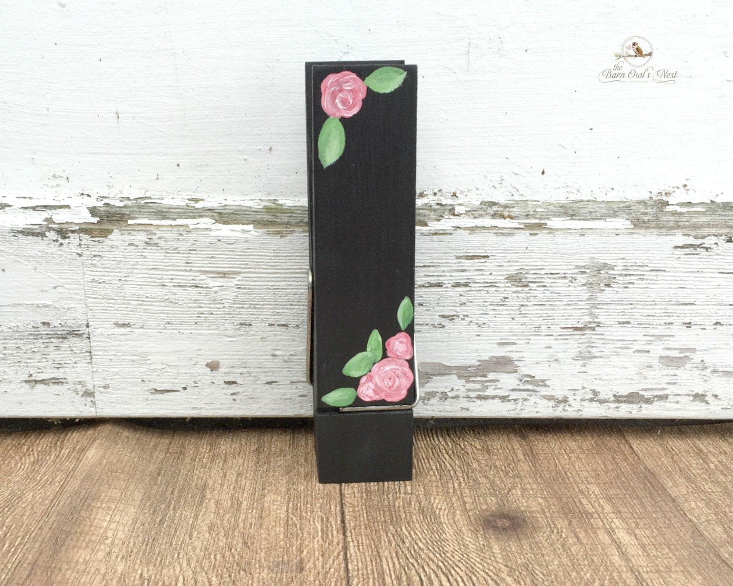 Rose Blossoms Giant 6in Clothespin Chalkboard Clothespin