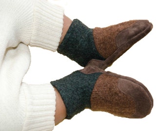Woolby Wool Baby Shoes, Toddler Slipper Boots, Eco Friendly Wool And Soft Non Slip Leather Soles. Sizes: 0-12M, 6-18M & 12-24M