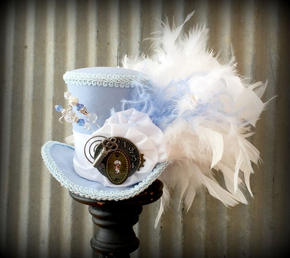 Mini Top hat Mad hatter Hat Alice in Wonderland Mini by ChikiBird