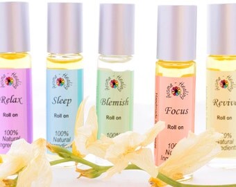 Aromatherapy | Perfume Bottles | Stress Relief | Essential Oils | Natural fragrance | Blemish stick | Stocking Stuffer | Vegan