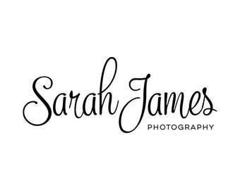 Premade Typography Photography Logo and Watermark Design - Small Business Branding - Photography Watermark Logo - Premade Logo Design 169